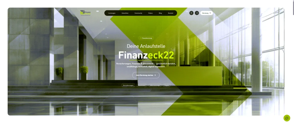 Screenshot finanzeck22.de