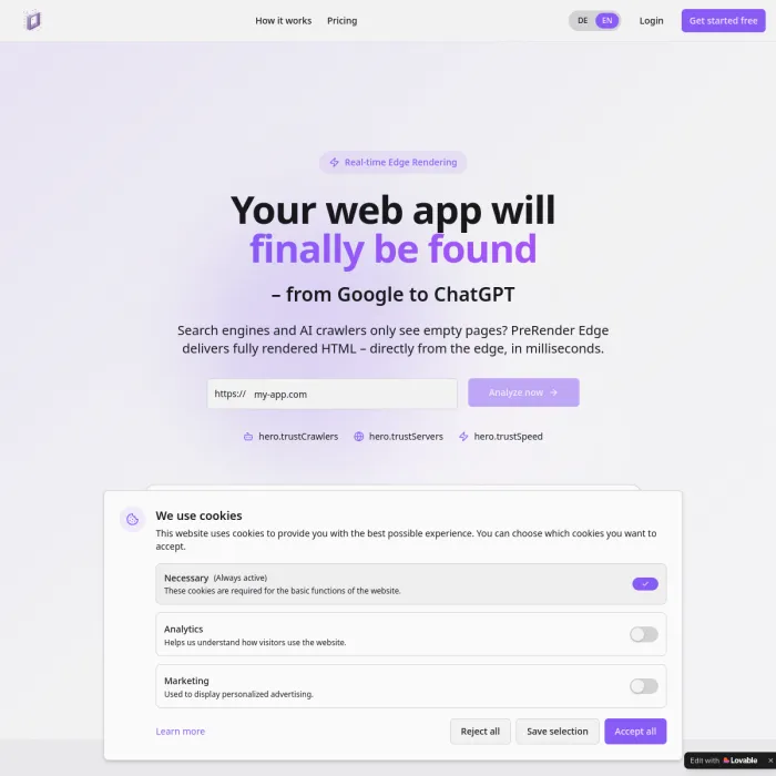Screenshot prerender24.com
