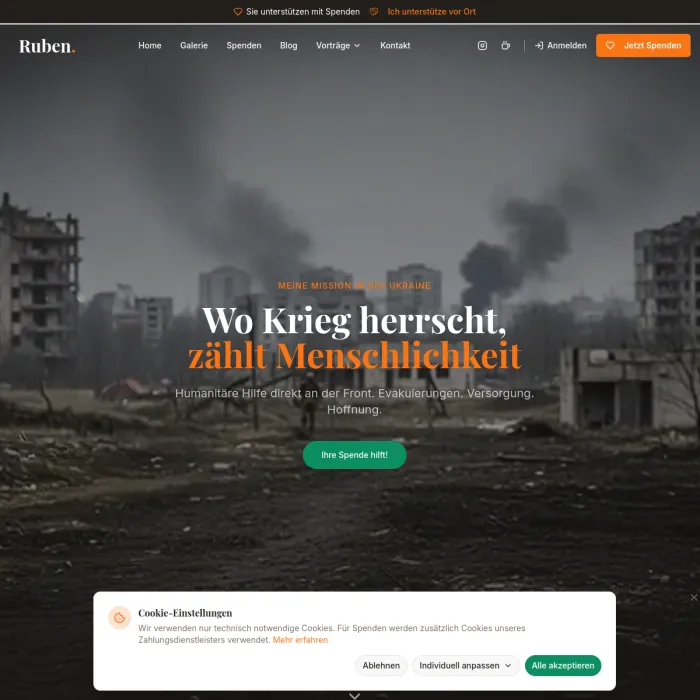 Screenshot ruben-mawick.de